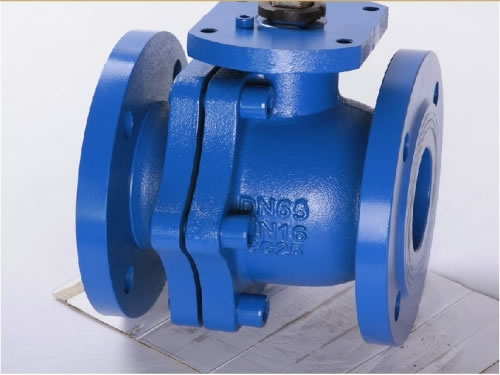 DIN 2PC Flanged Floating Ball Valve